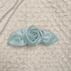 Women's Sweet Solid Color Flower Cloth Hair Clip