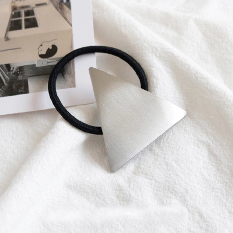 Women's Simple Style Heart Shape Metal Plating Hair Tie