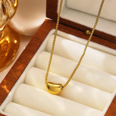 Jewelry Elegant Semicircle Titanium Steel Pendant Necklace