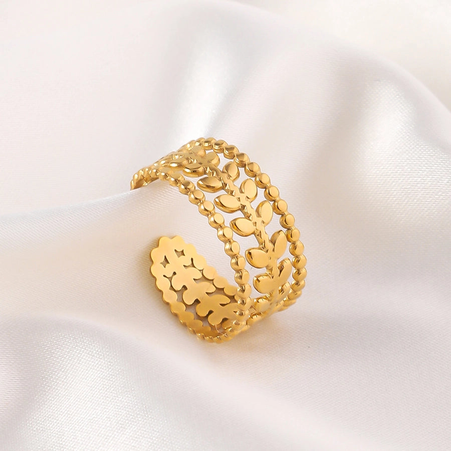 Jewelry Elegant Geometric Simple Titanium Steel Open Rings