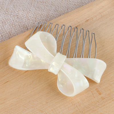 Women's IG Style Simple Style Bow Knot Leopard Alloy Insert comb