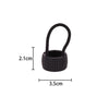 women's classic style circle plastic plating hair tie