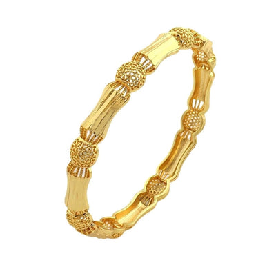 Copper Plating 18K Gold Ladies' Bracelet Temperament Entry Lux Hollow Small Waist Dubai Bridal Wedding Jewelry