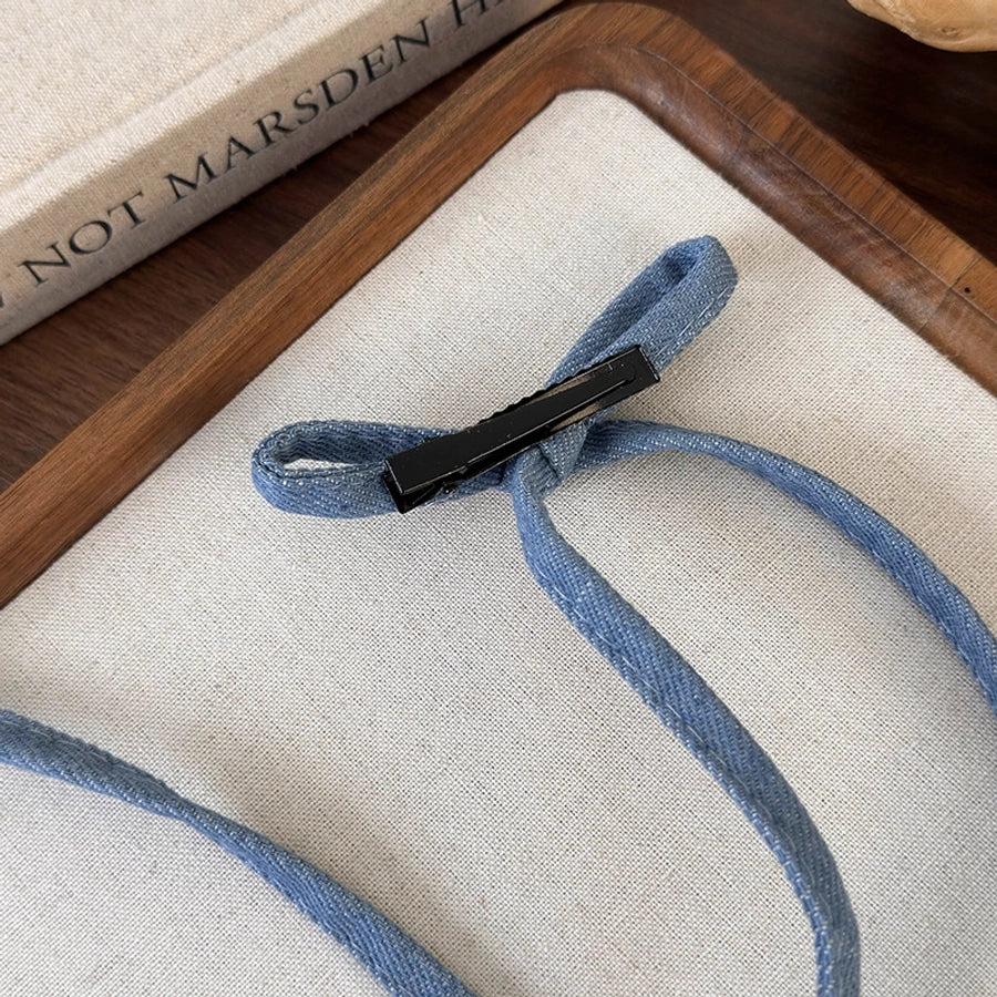 Women's Casual Preppy Style Artistic Bow Knot Alloy Cloth Hair Clip