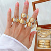 Jewelry Vintage Style Classic Style Geometric Copper Zircon Mixed Metal Rings Bracelets