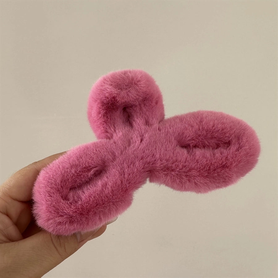 simple style solid color cloth hair claws