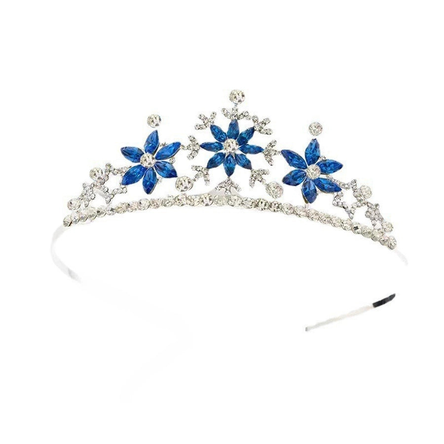 Korean Frozen Children's Crown Headwear Girls Crown Princess Aisha Children's Hair Accessories Girls Hair Band