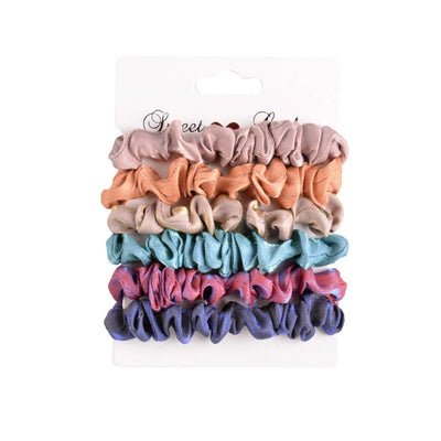 fashion gold velvet printed hair scrunchies set