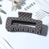 elegant simple style solid color plastic resin hair claws