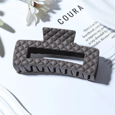 elegant simple style solid color plastic resin hair claws