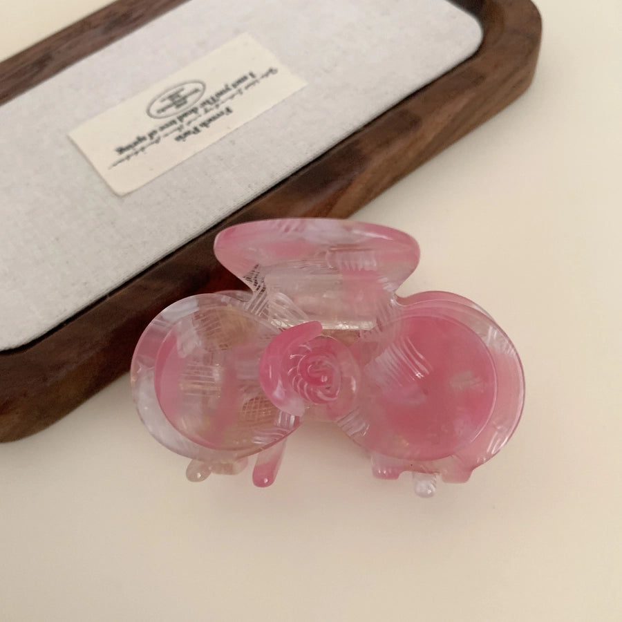 Women's Sweet Simple Style Flower Acetic acid sheets Hair Claws