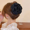 Fabric Flower Hairpin Headwear Back of Head Large Grab Clip Advanced Sense Hairpin Disc Hair Elegant Shark Clip Hair Accessories for Women