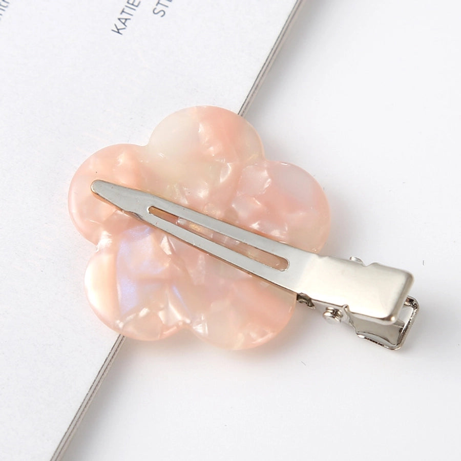 fashion ditsy floral arylic stoving varnish hair clip 1 piece