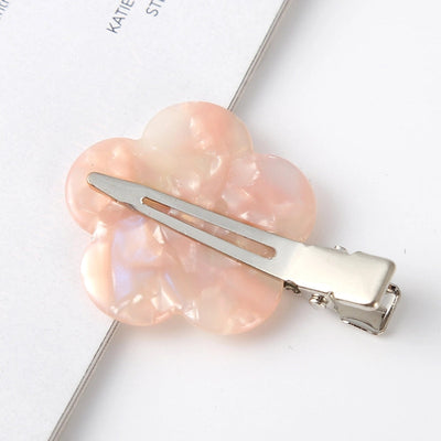 fashion ditsy floral arylic stoving varnish hair clip 1 piece