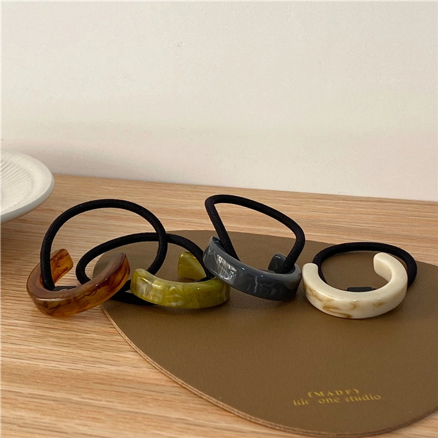 Women's Elegant Marble Acetic acid sheets Hair Tie