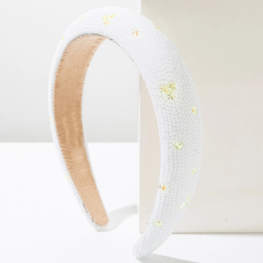 Women's Casual Vacation Classic Style U Shape Alloy Cloth Rhinestone Inlay Rhinestones Hair Band