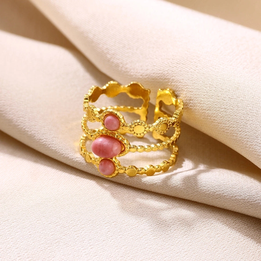 Jewelry Classical French Style Romantic Geometric 304 Stainless Steel Stainless Steel Rings