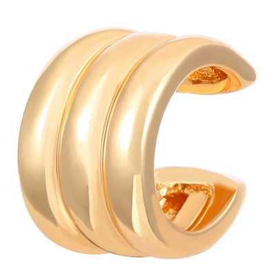 1 Piece IG Style Simple Style Geometric Plating Copper Ear Cuffs