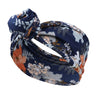 streetwear solid color flower cloth rib-knit hair band 1 piece