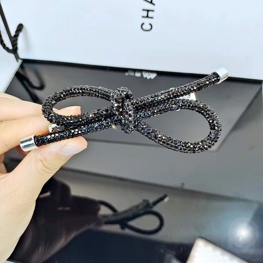Women's Simple Style Classic Style Bow Knot Alloy Inlay Rhinestones Hair Clip