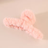 Women's Simple Style Solid Color Plush Handmade Hair Claws