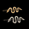 Personalized Snake-Shaped Hairpin Ladies Cold Style Retro Frog Buckle Alloy Rhinestone Clip Bangs Clip