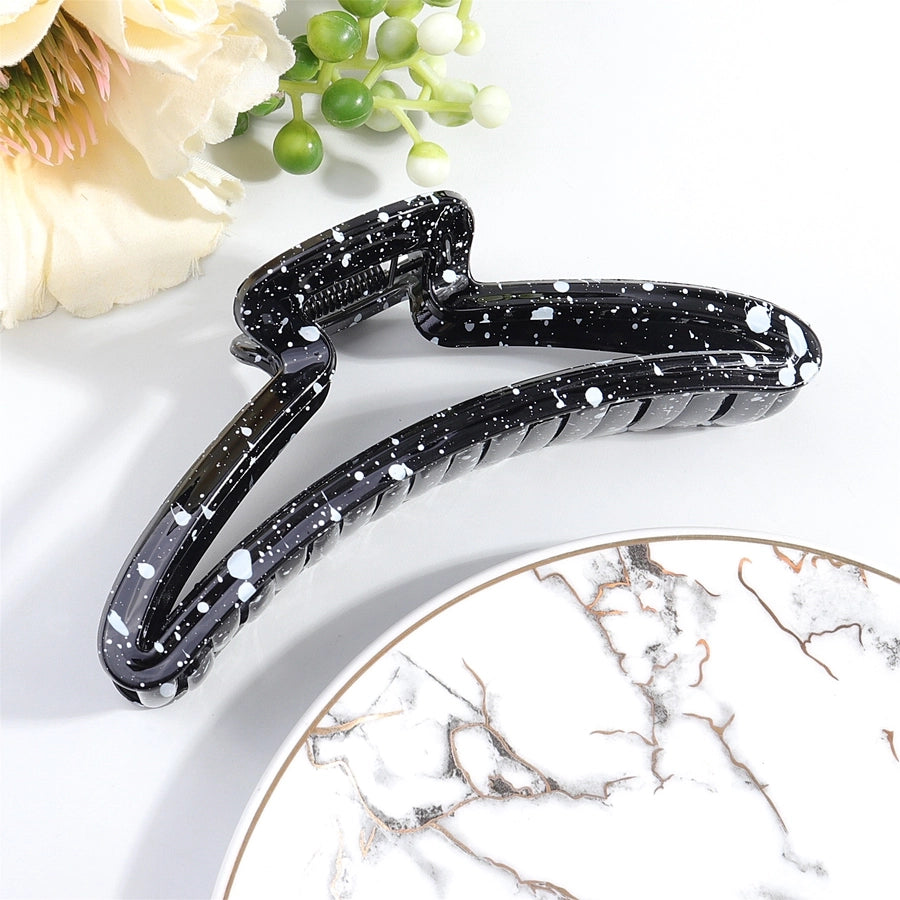 women's simple style color block plastic stoving varnish hair claws