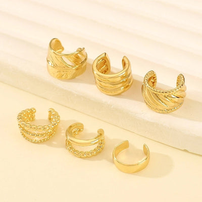 1 Piece IG Style Simple Style Geometric Plating Copper Ear Cuffs