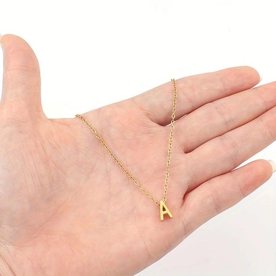 Jewelry Casual Classic Style Letter 201 Stainless Steel 304 Stainless Steel Pendant Necklace