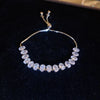 sweet colorful rectangle copper inlay zircon bracelets