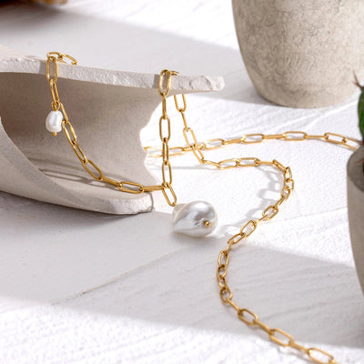 Jewelry Simple Style Classic Style Irregular 304 Stainless Steel 18K Gold Plated Pendant Necklace