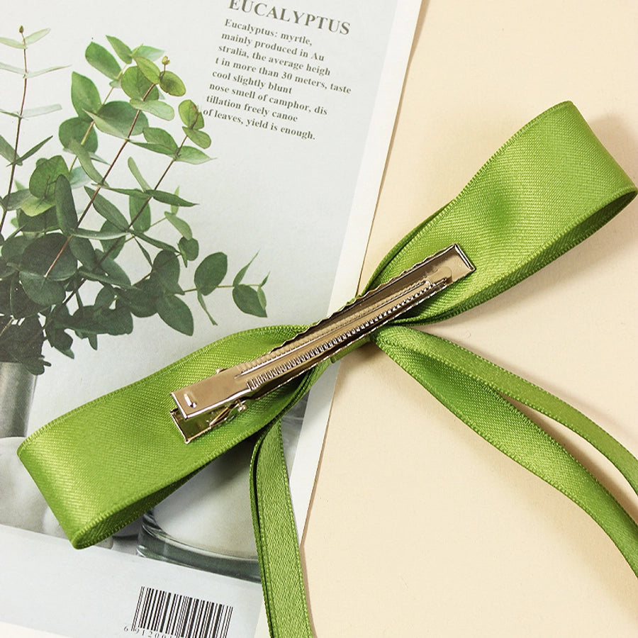 Women's Simple Style Bow Knot Cloth Hair Clip