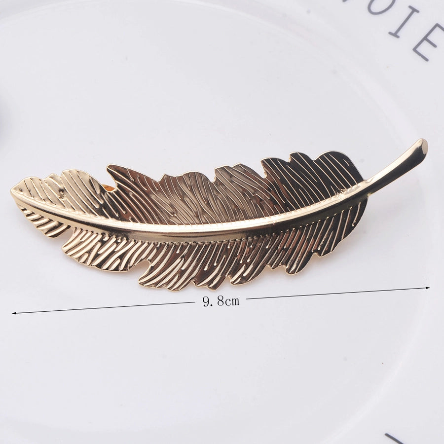 fashion geometric metal plating hair clip