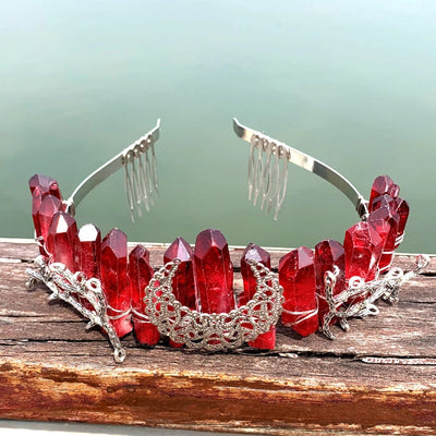 fashion moon crown alloy hollow out crown