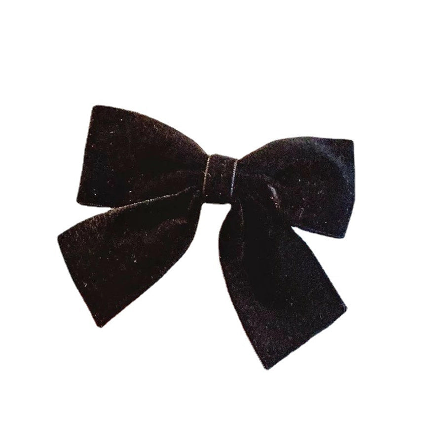 simple style bow knot cloth patchwork hair clip