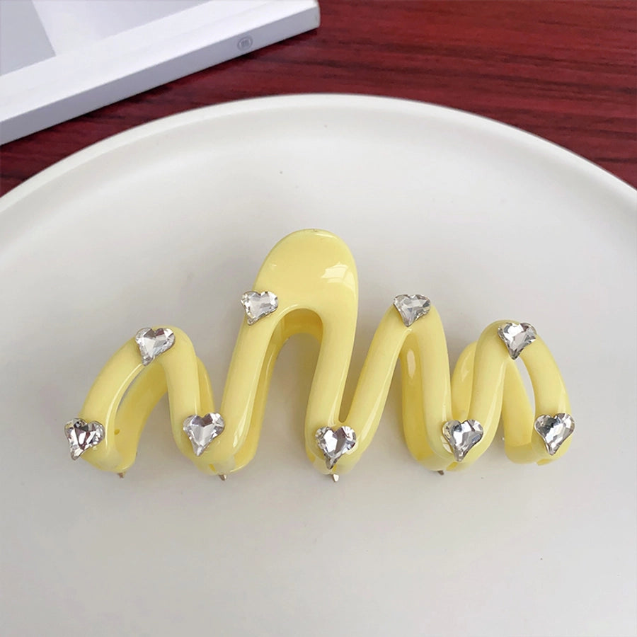 cute solid color arylic hair claws