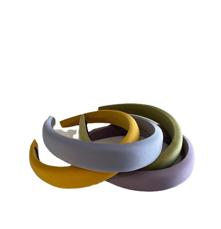 simple style solid color cloth handmade hair band 1 piece