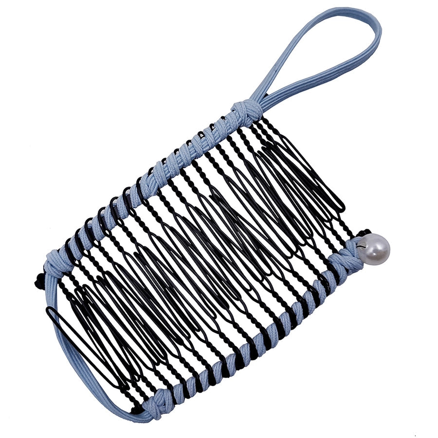 elegant solid color metal insert comb