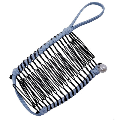 elegant solid color metal insert comb