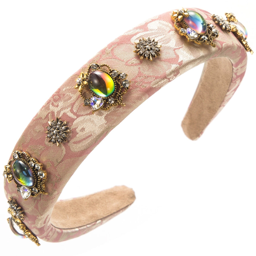 Women's Vacation Modern Style Classic Style Flower Alloy Cloth Glass Inlay Glass Hair Band