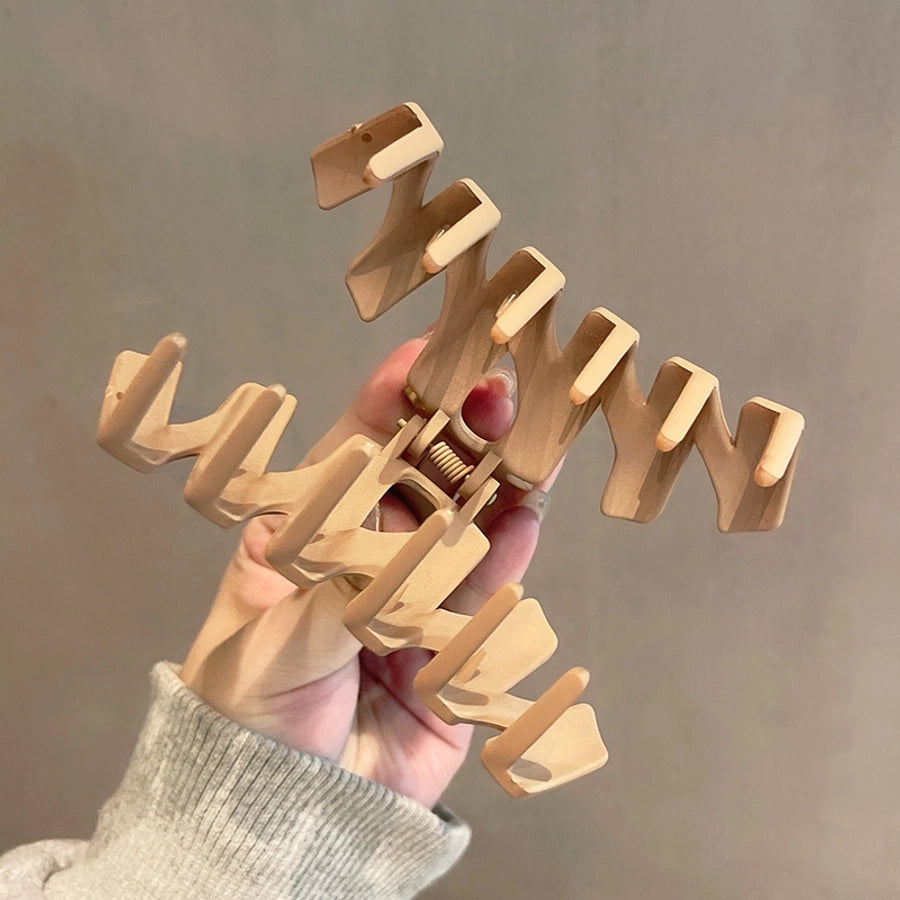 khaki hairpin korean style catch clip large shark clip hair accessories clip