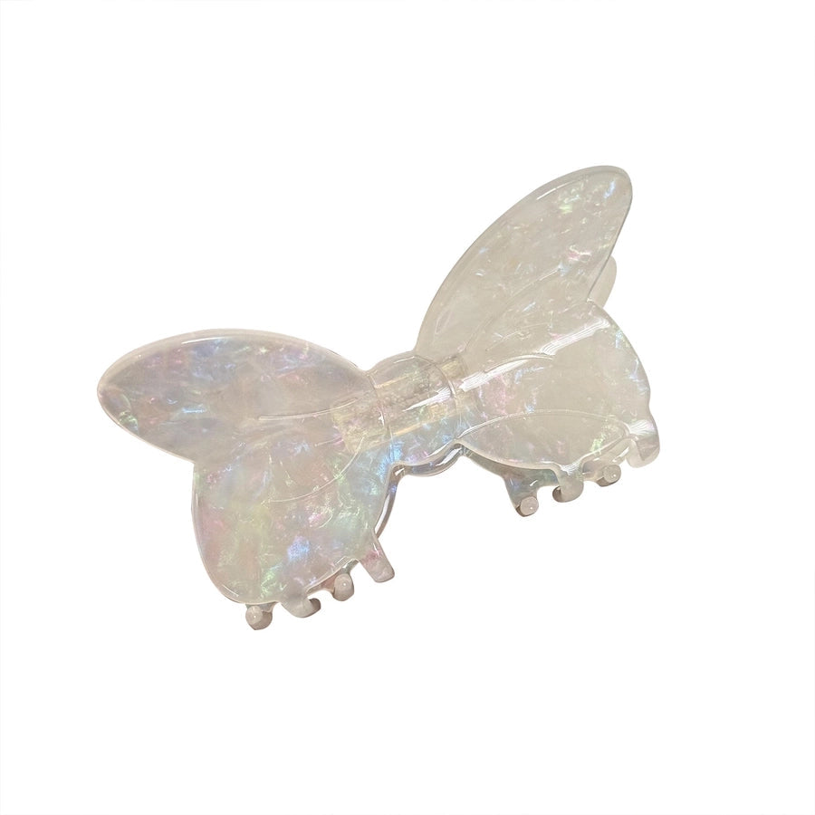 Women's Sweet Simple Style Solid Color Bow Knot Acetic Acid Hair Claws