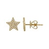 1 Pair IG Style Star Brass Zircon Ear Cuffs Ear Studs