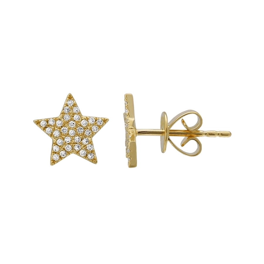1 Pair IG Style Star Brass Zircon Ear Cuffs Ear Studs