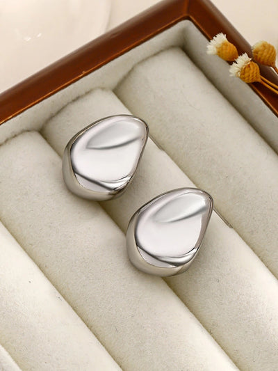 1 Pair Casual Romantic Solid Color Geometric 304 Stainless Steel Ear Studs