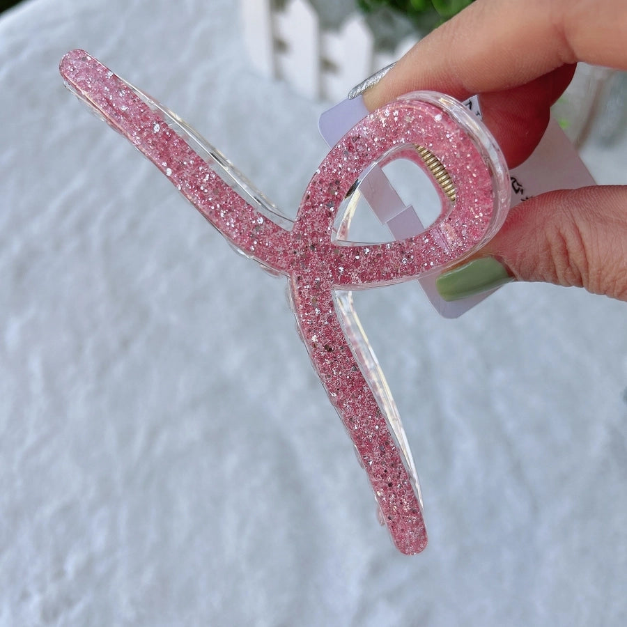 Women's Lady Bow Knot Arylic Hair Claws