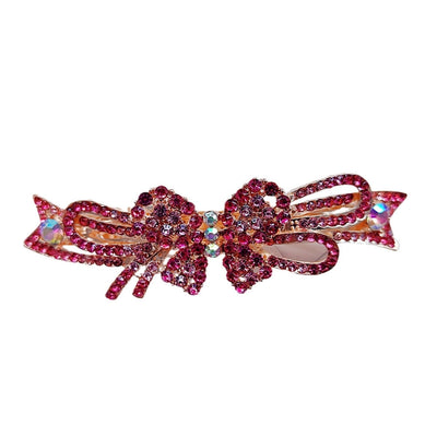 Women's Elegant Bow Knot Alloy Inlay Rhinestones Zircon Hair Clip