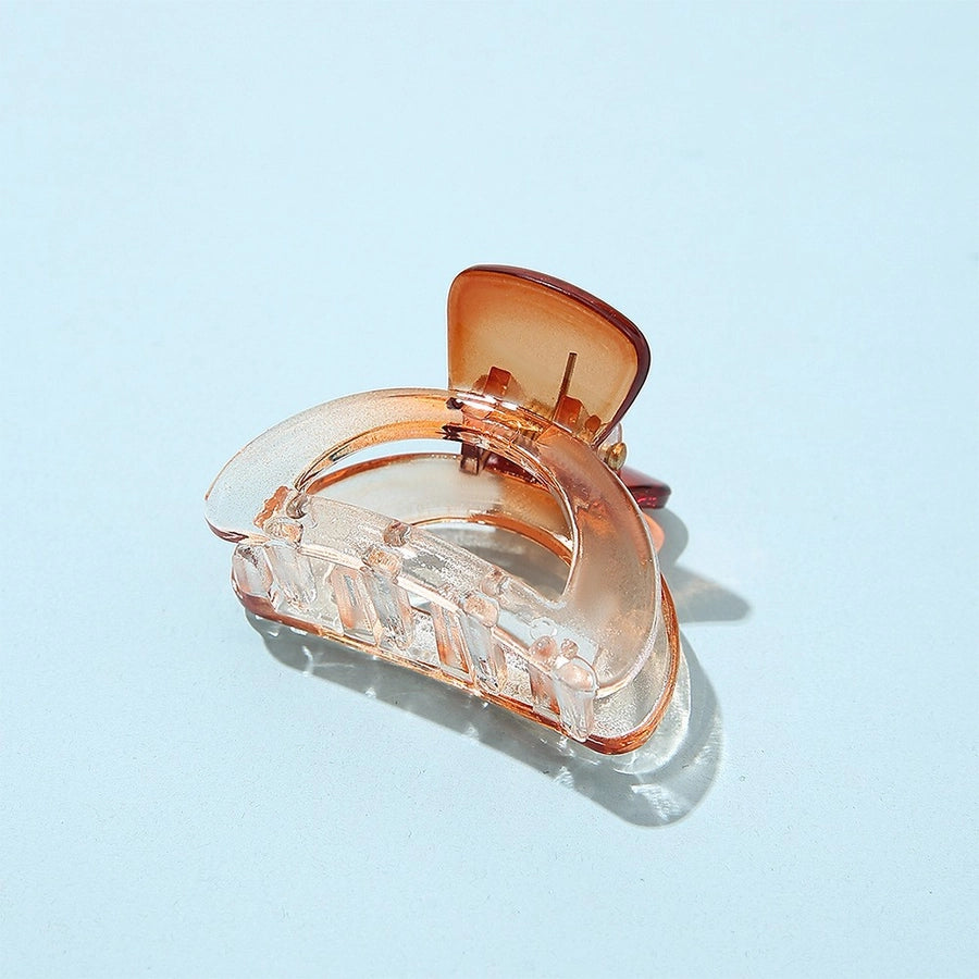 Gradient Small Grab Clip Small Disc Hairpin Environmentally Friendly Acetic Acid Shark Clip Transparent Oval Hair Grab Children's Clip
