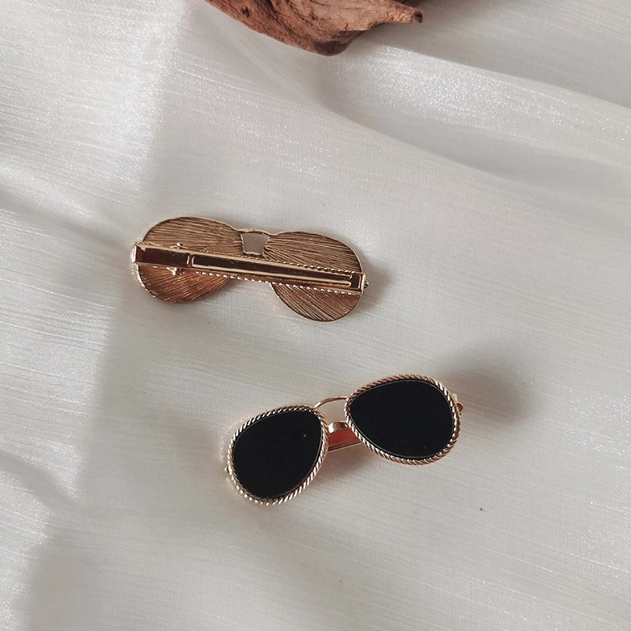 Fashion Elegant Glasses Hairpin Outgoing  Headwear Women's Online Red Style Side Clip Top Clip Hair Accessories Bangs Clip