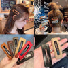 sweet geometric alloy hollow out hair clip 1 piece